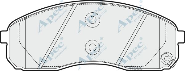 APEC BRAKING Комплект тормозных колодок, дисковый тормоз PAD1530